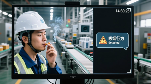 工廠吸煙行為監控抓拍告警系統方案